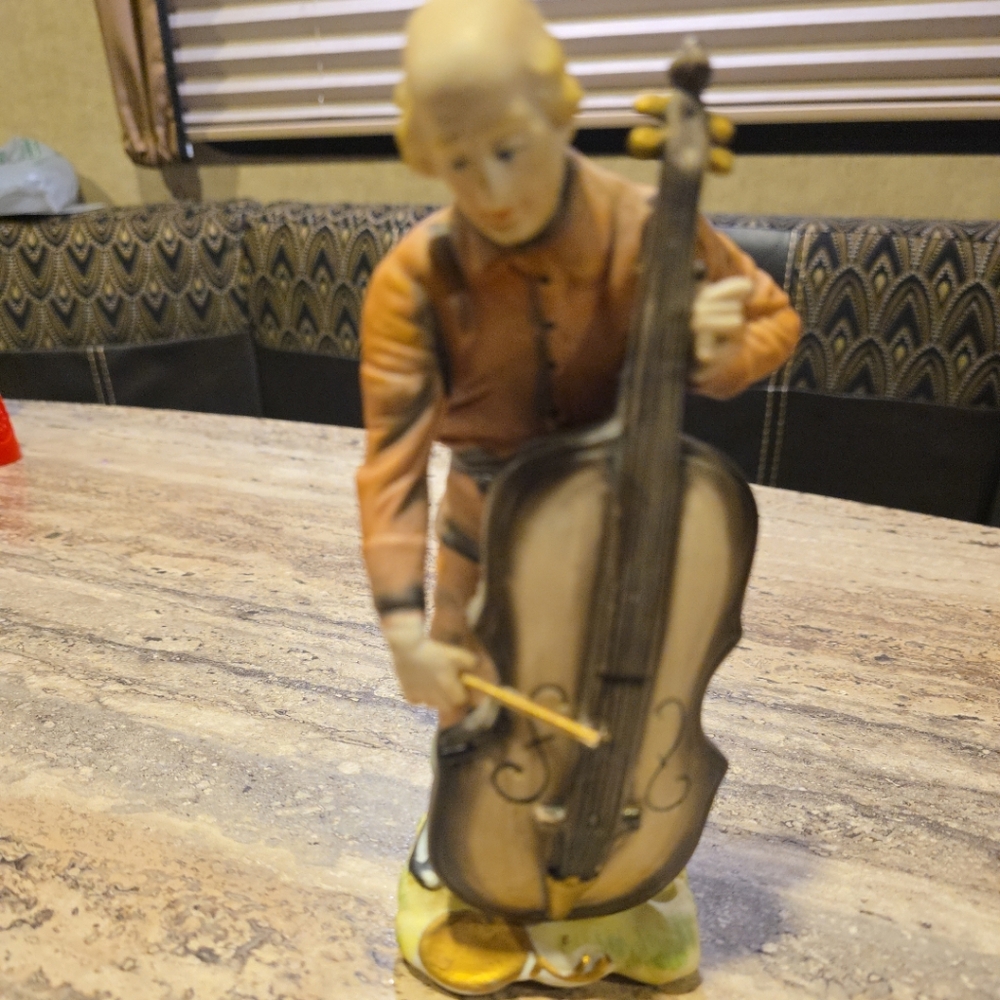 Handcrafted Ceramic Musician Figurine - Multicolor
